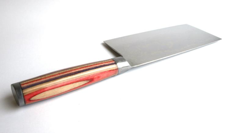 Chopping Knife Made from Recycled Skateboard Deck