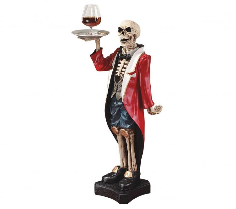 Skeleton Butler Side Table - Bones the butler drink holder resin table