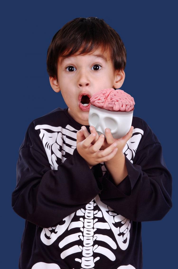 Skeleton Head Cupcake Molds - Brain Cupcakes