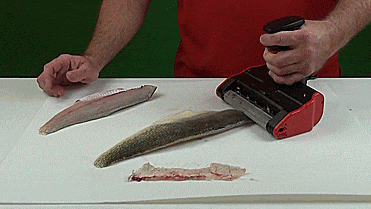 SKINZIT Automatic Electric Fish Skinner - Removes rib bones and skins a fish in seconds