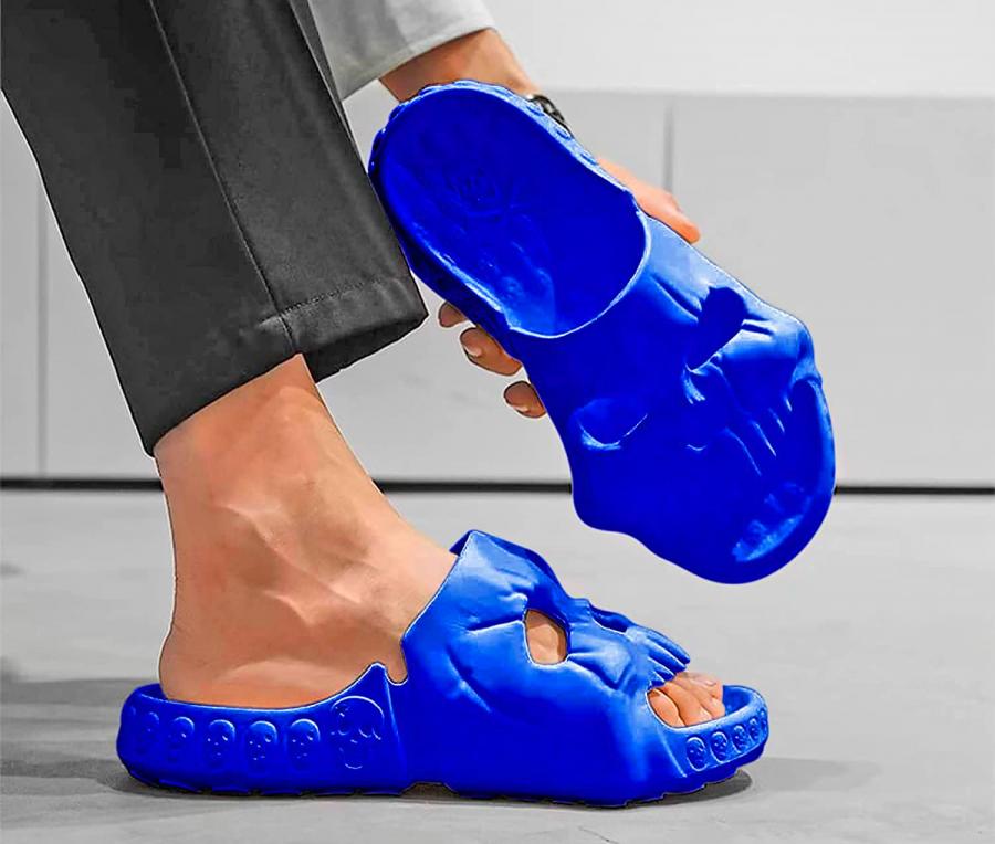 There Are Now Skull Shaped Slide Sandals, and We Need Them Immediately