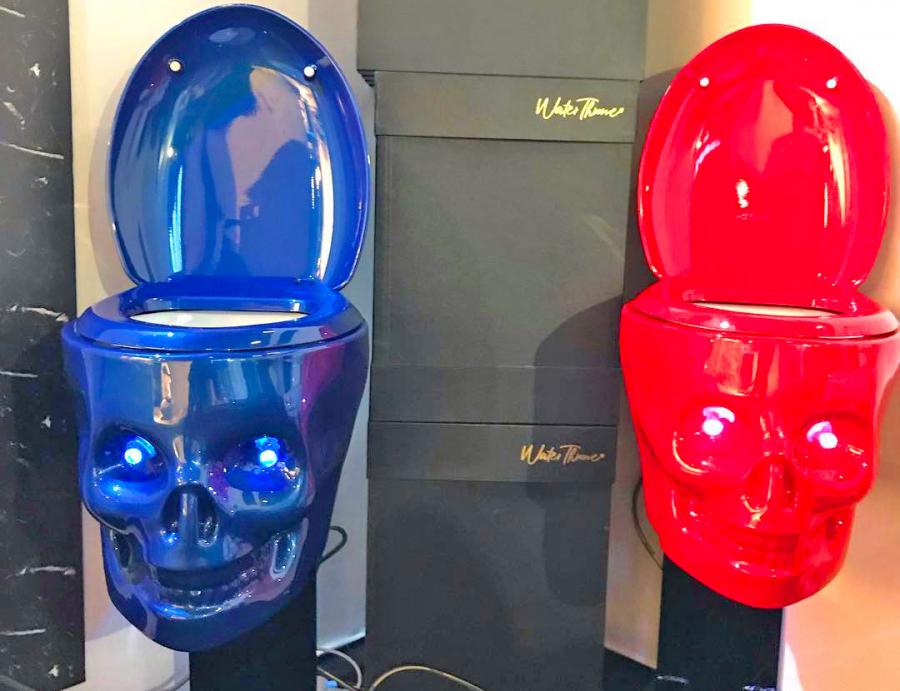 This Skull Toilet Has Built-In LED Lights For a Quick Release Of Your Demons