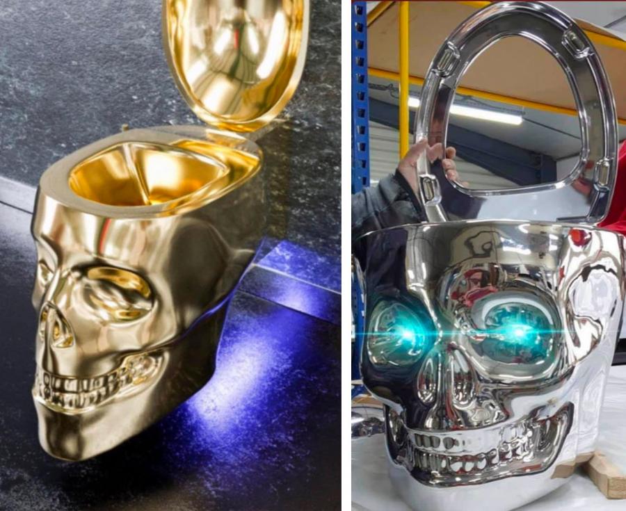 This Skull Toilet Has Built-In LED Lights For a Quick Release Of Your Demons