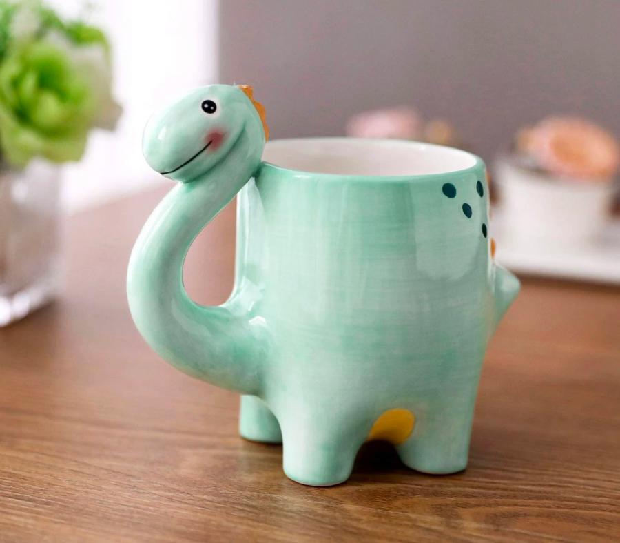 3D Dinosaur shaped coffee mug
