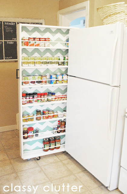 Super Thin Slide-Out Pantry That Uses Just 6 Inches of Space