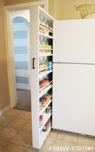 Super Thin Slide-Out Pantry That Uses Just 6 Inches of Space