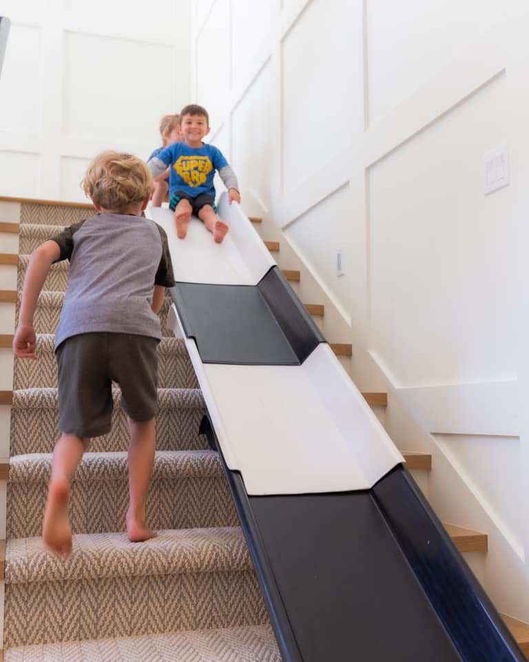 cool stairs with slide