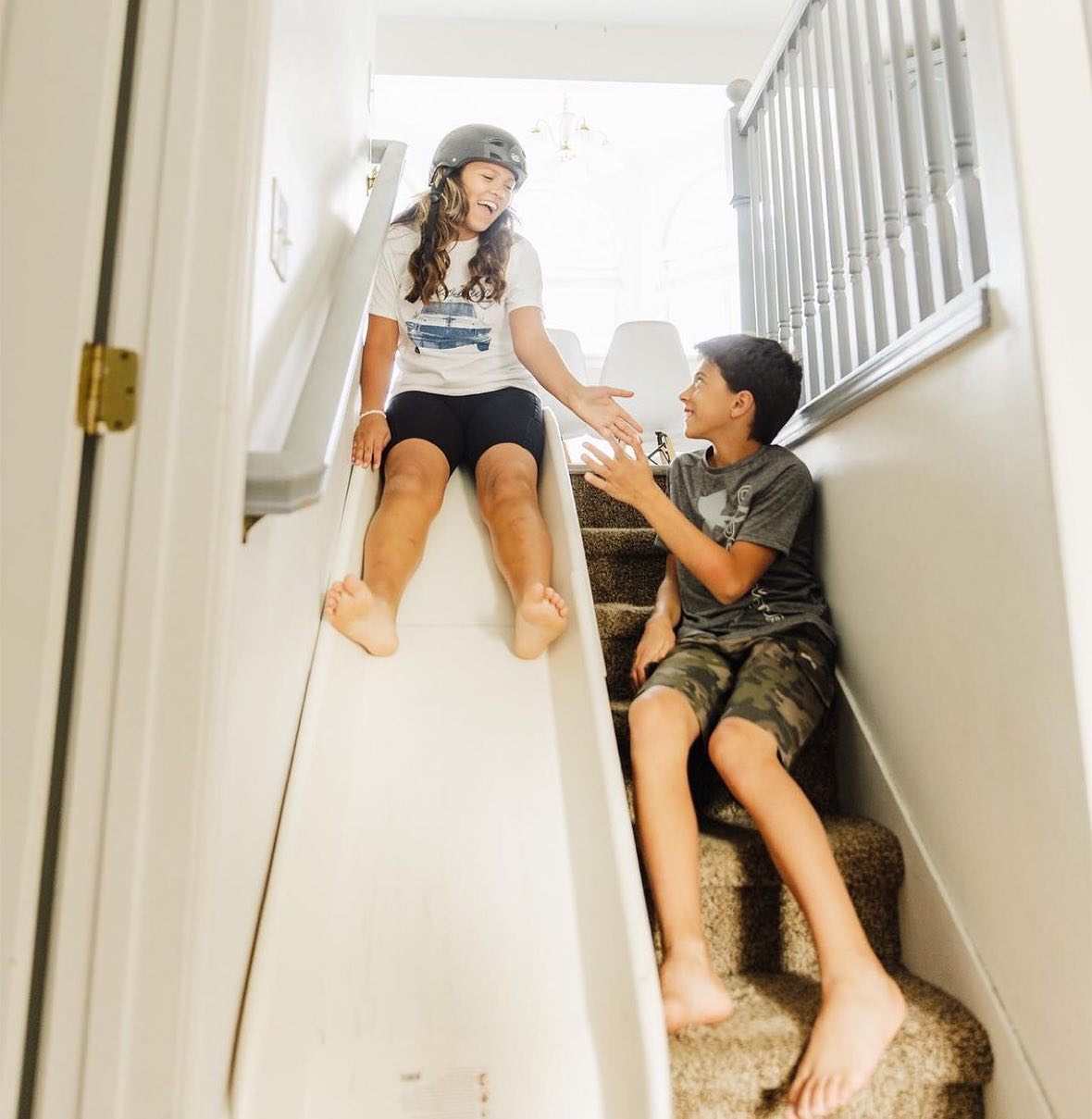 This Contraption Lets You Turn Your Stairs Into A Slide