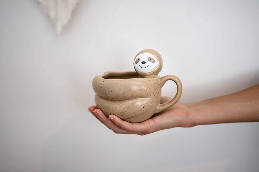 This Sloth Shaped Coffee Mug Is The Cutest Way To Drink Your Morning Joe