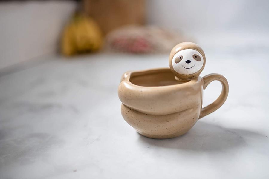 This Sloth Shaped Coffee Mug Is The Cutest Way To Drink Your Morning Joe