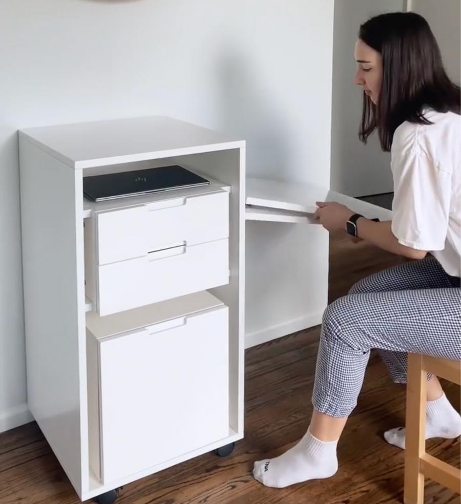 hidden desk chair