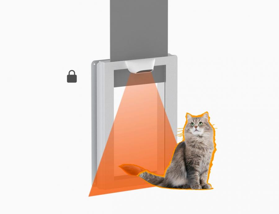 Cat door hotsell with pet recognition