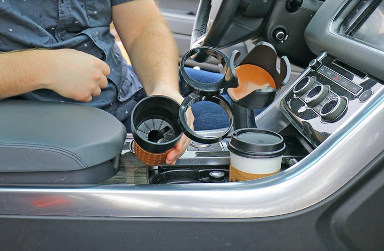 Smart Multi-Cup Car Cup-Holder and Storage