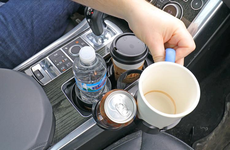 Smart Multi-Cup Car Cup-Holder and Storage