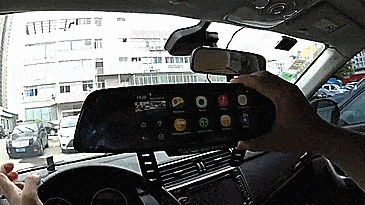 Smart Rear-View Mirror - Smart Car Mirror With Touchscreen, GPS Navigation, and Dual Dash-cams