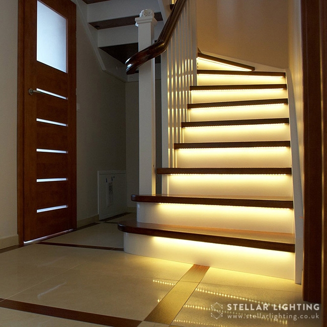 stairs light up as you walk