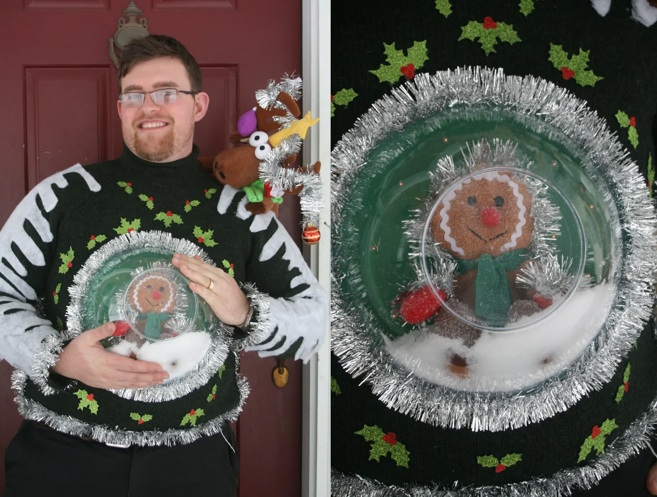 Diy Ugly Christmas Sweaters Snow Globe