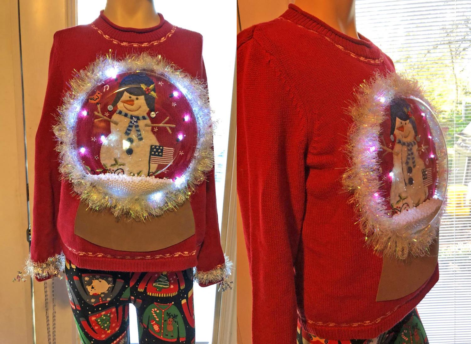 Diy snow 2024 globe sweater