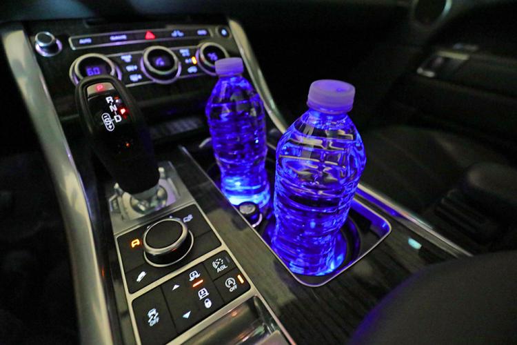 Solar powered deals cup holder lights