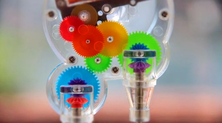 Solar-Powered Double Rainbow Maker - Spinning Swarovski crystals rainbow maker