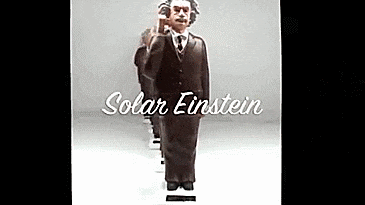 Solar Powered Tapping Einstein