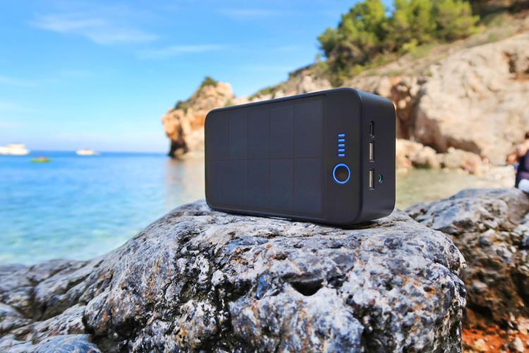 SolarBank 3-in-1 Solar Solar Powered Charger and Speaker