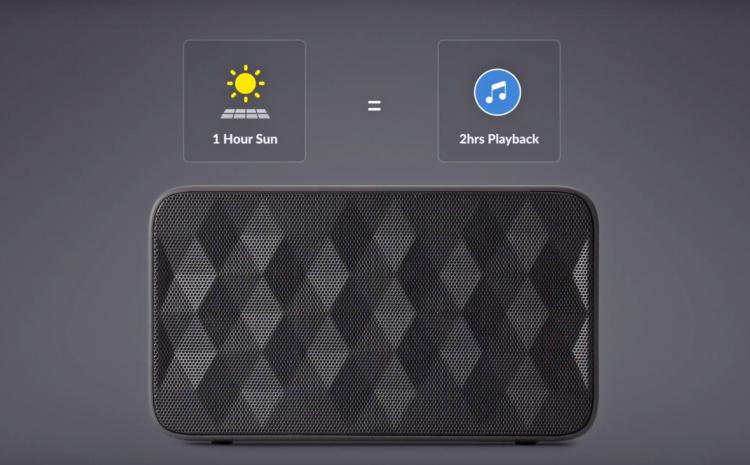 SolarBank 3-in-1 Solar Powered Charger and Speaker