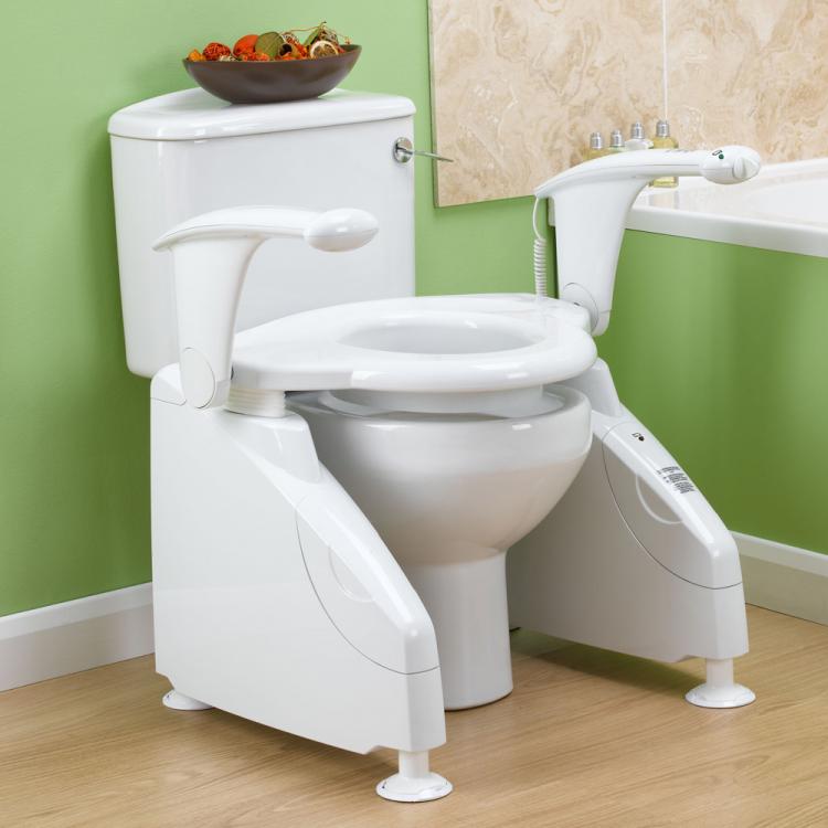 Solo Toilet Lift - Automatic toilet lifter helps seniors on and off toilet