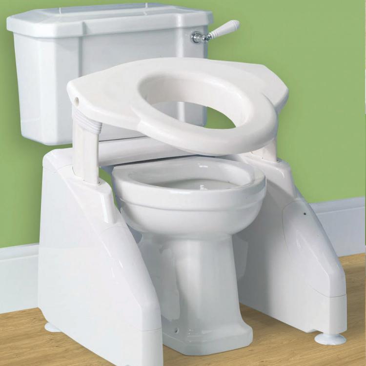 Solo Toilet Lift - Automatic toilet lifter helps seniors on and off toilet