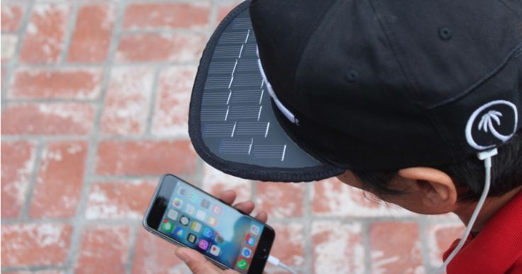 SOLSOL Solar Charging Hat - Phone Charging Solar Panel Hat