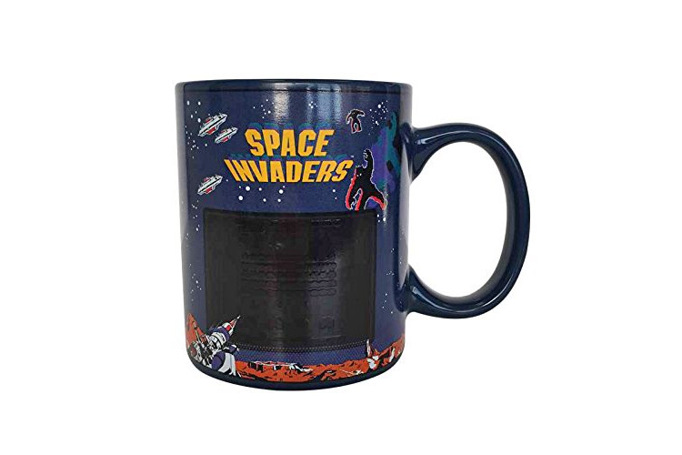 Retro Arcade Space Invaders Mug - Heat Changing Space Invaders Mug Turns on screen with hot liquid