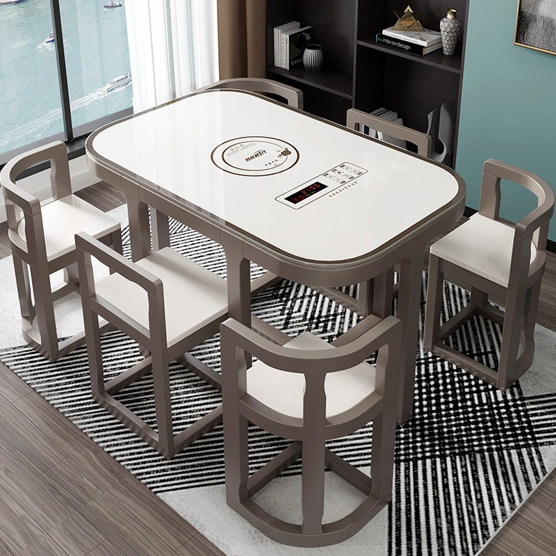 Dining table with chairs that tuck under sale