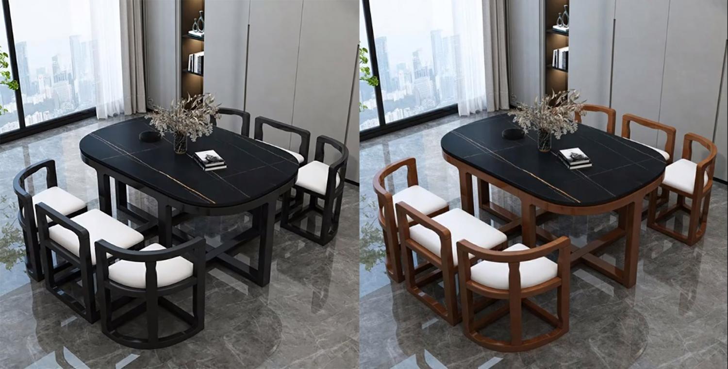 space saving dining set for 6