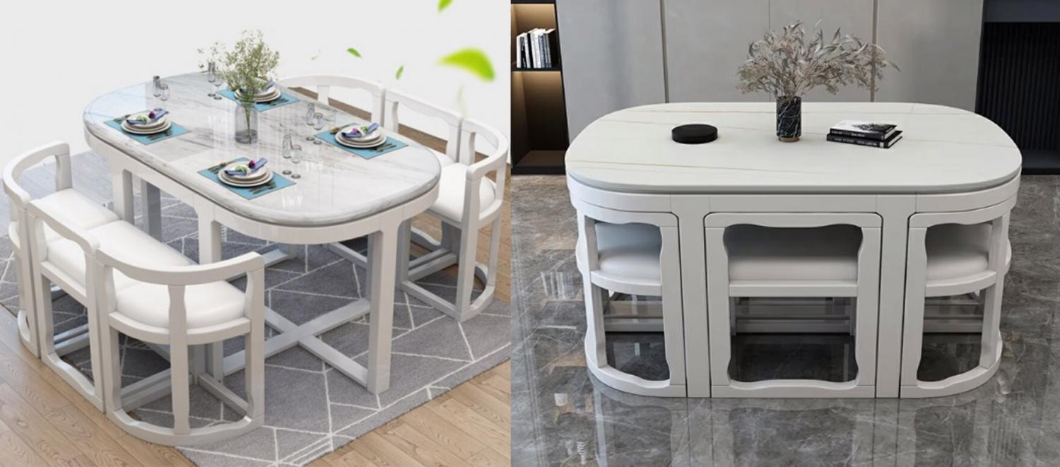 space saving kitchen table with 4 chair