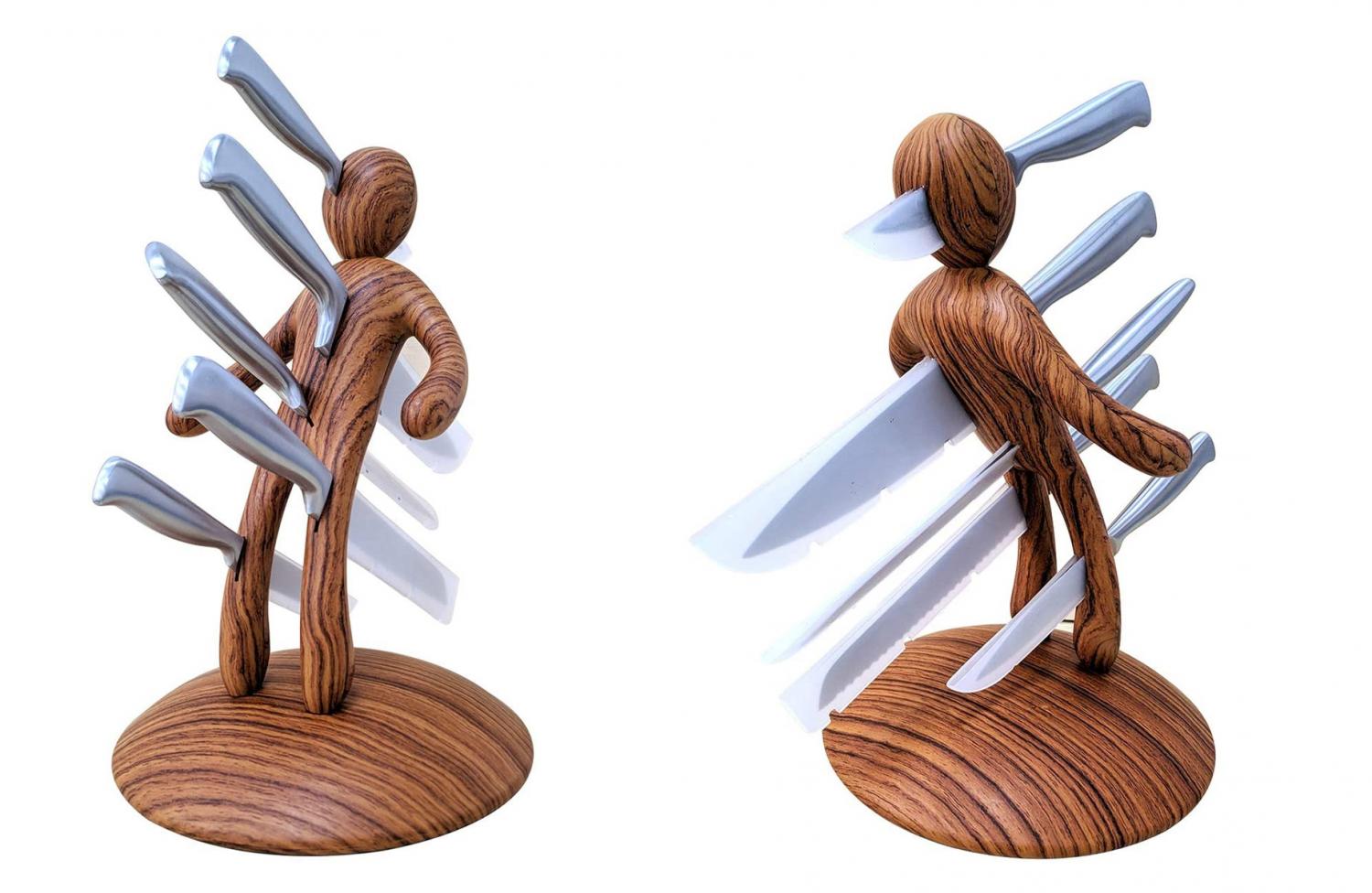 This Spartan Soldier Knife Block Is The Ultimate Way To Display Your Knives