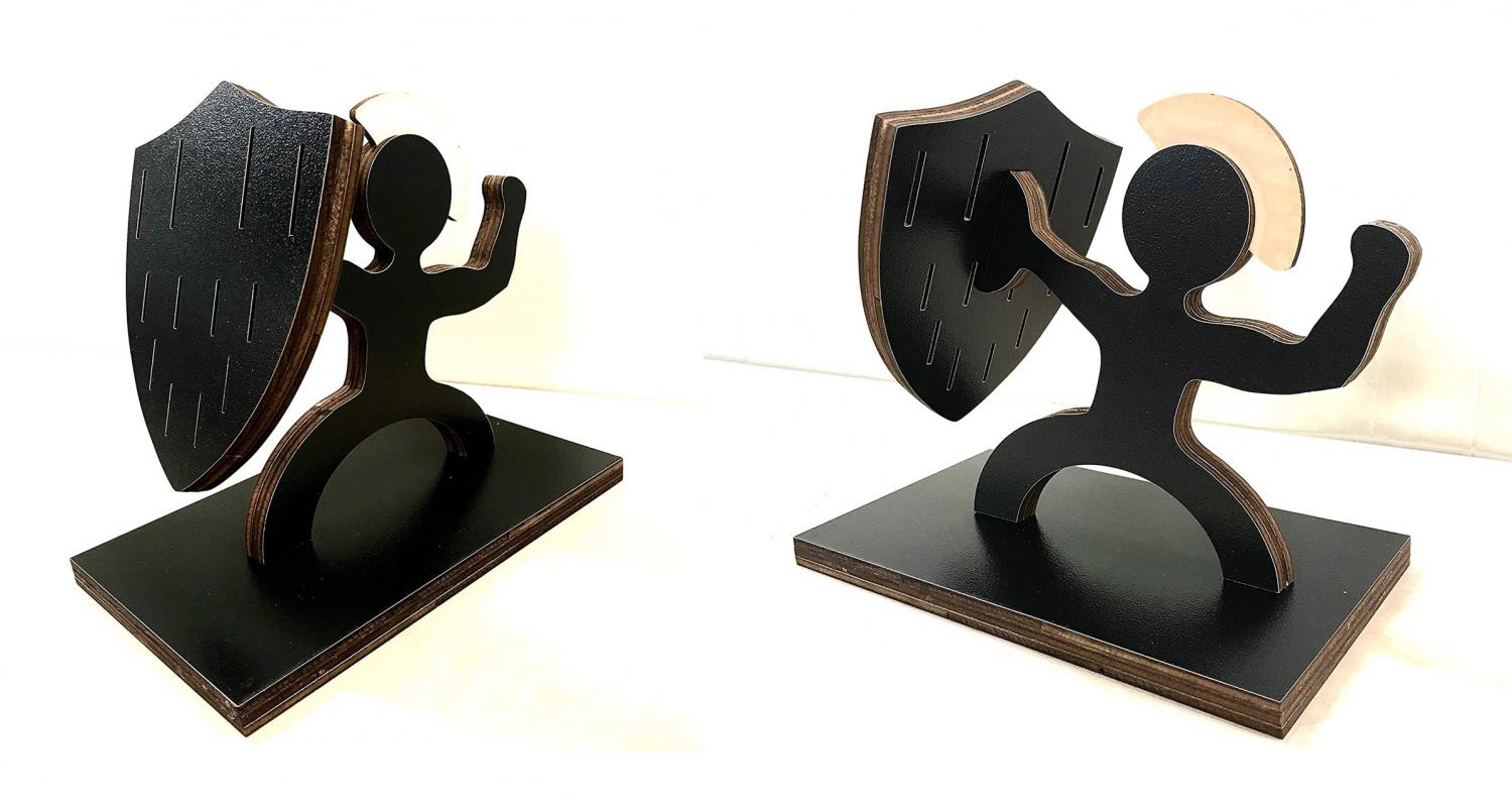 This Spartan Soldier Knife Block Is The Ultimate Way To Display Your Knives