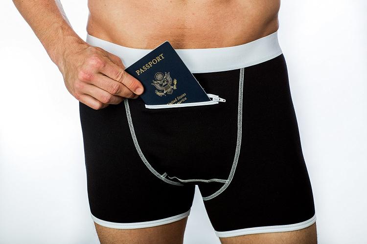 Female Underpants with Secret Front Pocket Underwear Travel Stash