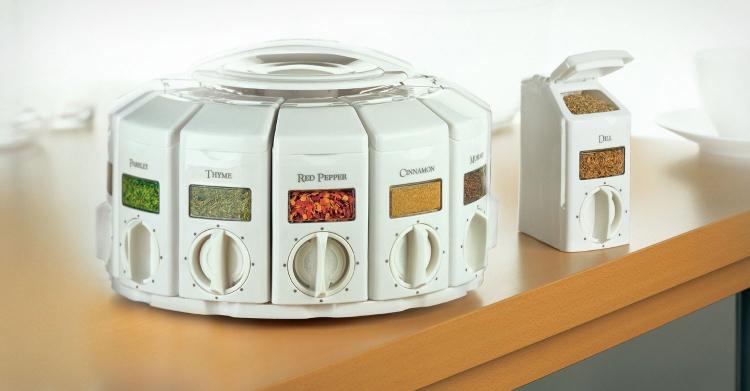 Spice Rack Carousel with Auto Measuring –