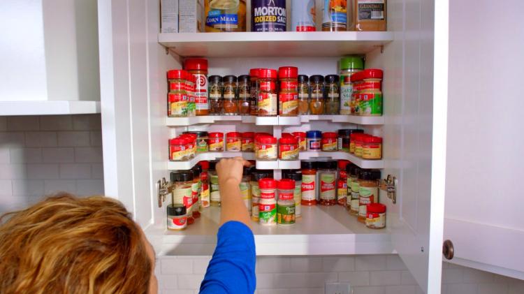 Spicy Shelf Helps Organize Spice Cabinets Medicine Cabinets and More