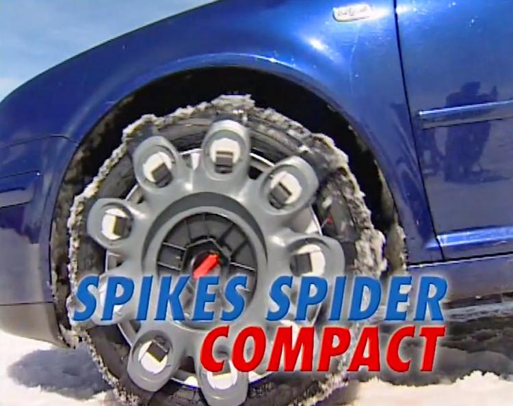 Spikes Spiders: Snap-On Snow Chains For Car Tires