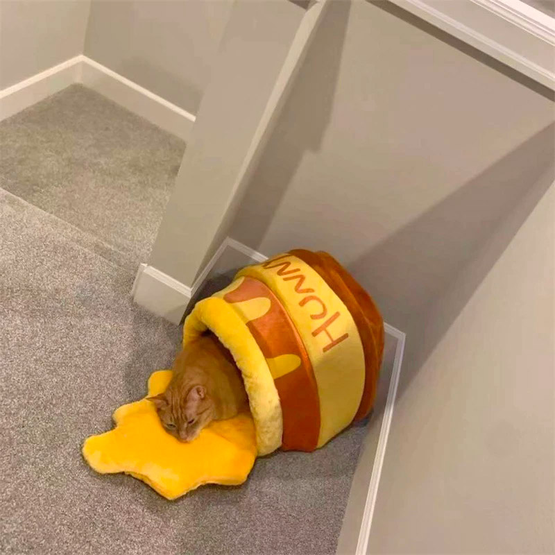 Winnie the Pooh Spilled Honey Pot Cat Bed