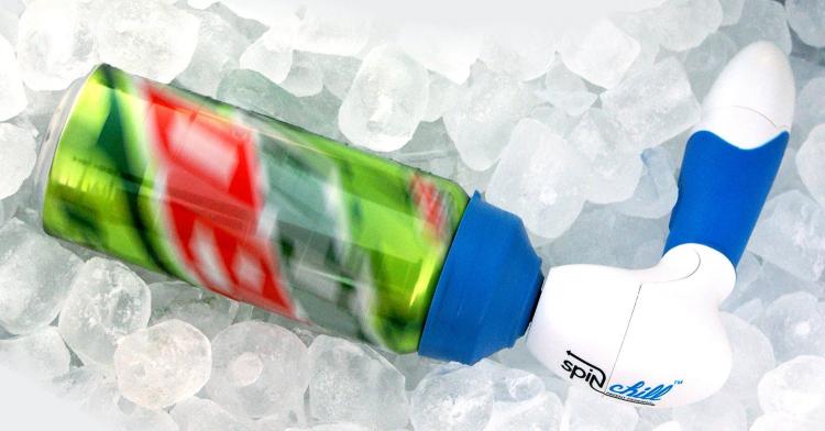 Spin Chill turns beverages cold in 60 seconds