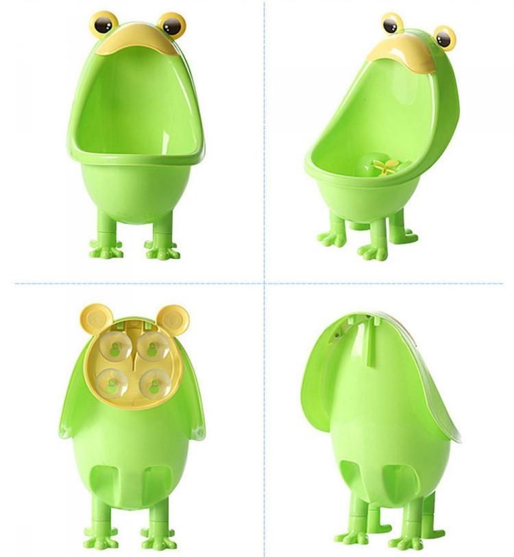 Spinning Toy Funny Training Urinal - Frog shaped whirling spinner kids training urinal