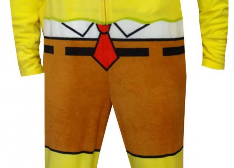 Spongebob Shirt SpongeBob SquarePants Adult Squidward Costume Union Suit Soft Fleece Pajama Outfit Handsome Squidward Costume