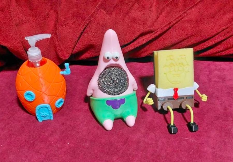 Spongebob and Patrick Soap And Sponge Set