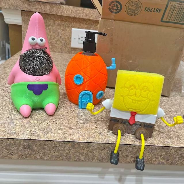 Spongebob and Patrick Soap And Sponge Set