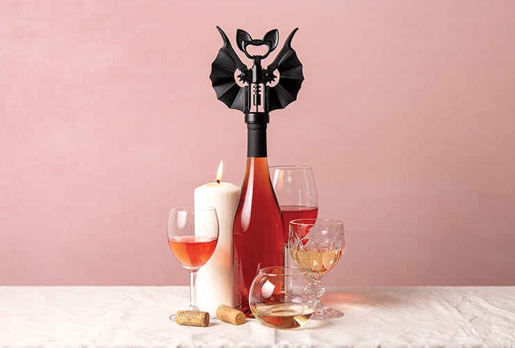 Spooky Bat Wine Opener - Halloween bat shaped corkscrew
