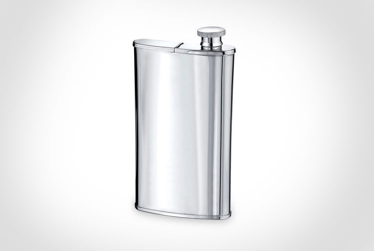 Flask and Cigar Holder Combo