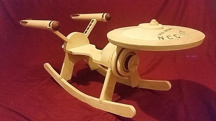 Star Trek Enterprise Baby Rocking Horse - Star Trek Child Rocking Horse
