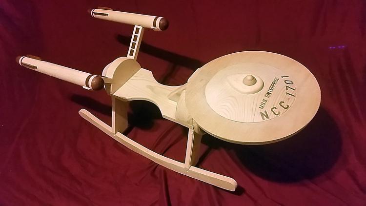 Star Trek Enterprise Child Rocking Horse